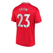 Manchester United Luke Shaw #23 Hemmatröja 2022-23 Korta ärmar